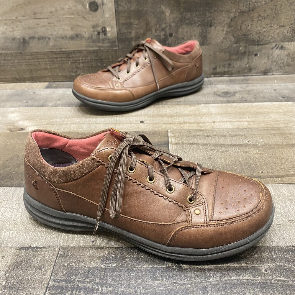 Abeo Aero System Cadis Womens Brown Leather Casual Comfort Shoes Size 8.5 M